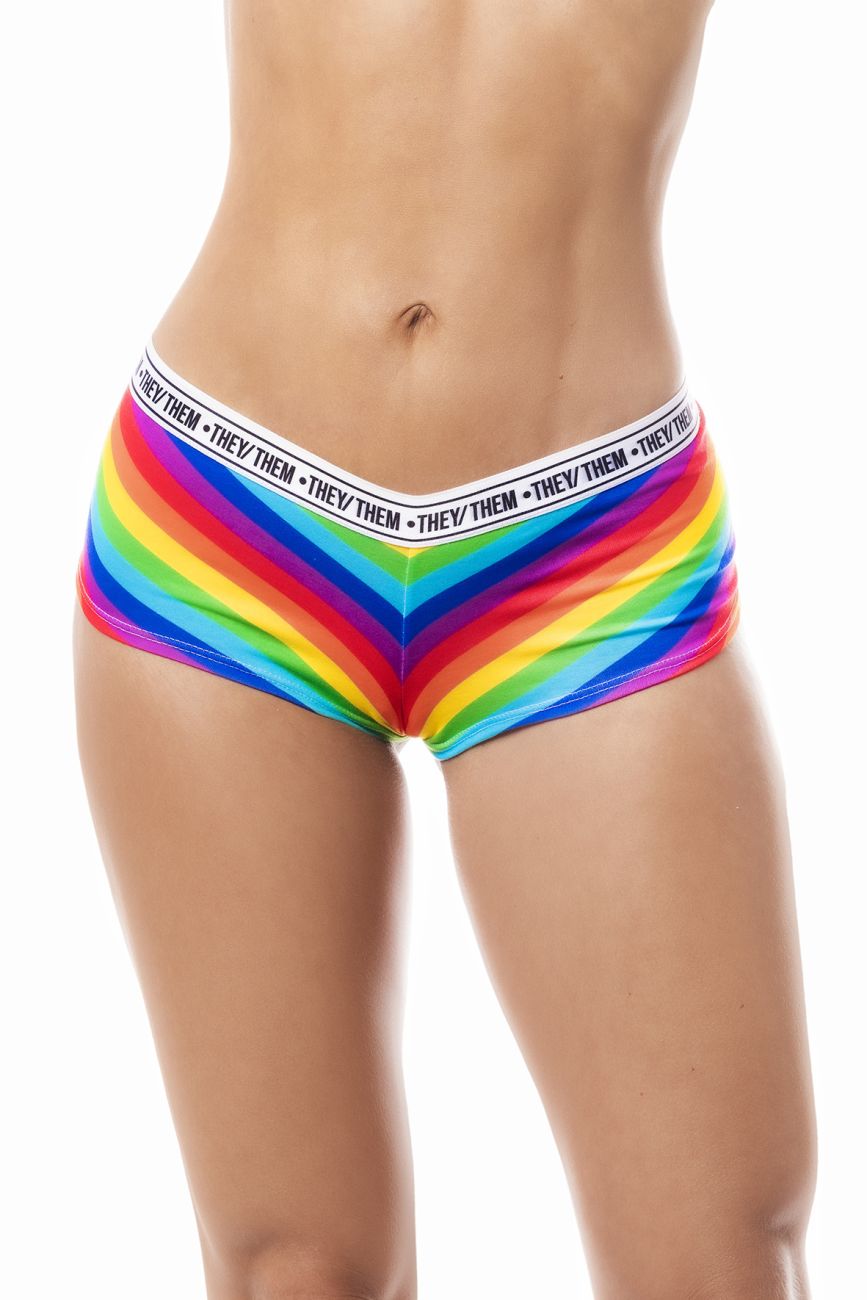 Rainbow Cheeky Short Color Only Color