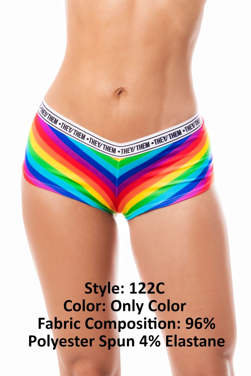 Rainbow Cheeky Short Color Only Color