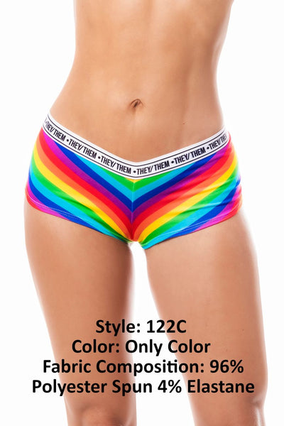 Rainbow Cheeky Short Color Only Color