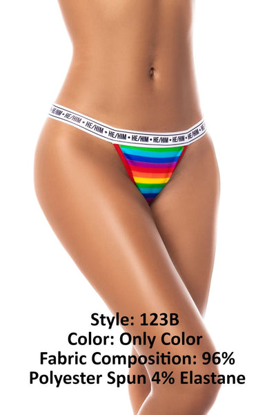 Rainbow Thong Color Only Color