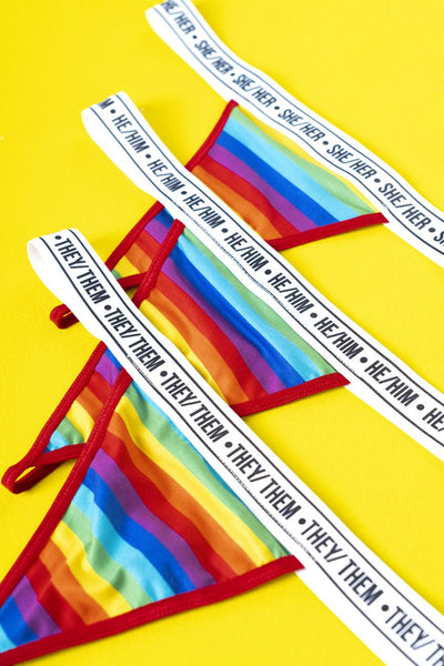 Rainbow Thong Color Only Color