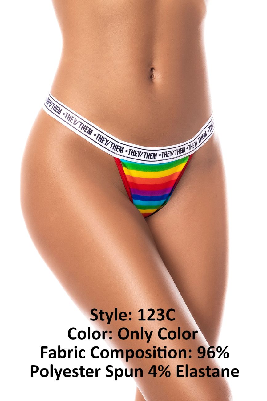 Rainbow Thong Color Only Color