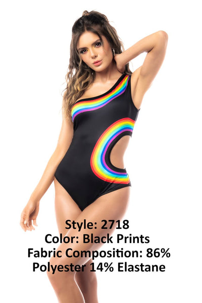 Bodysuit Color Black Prints