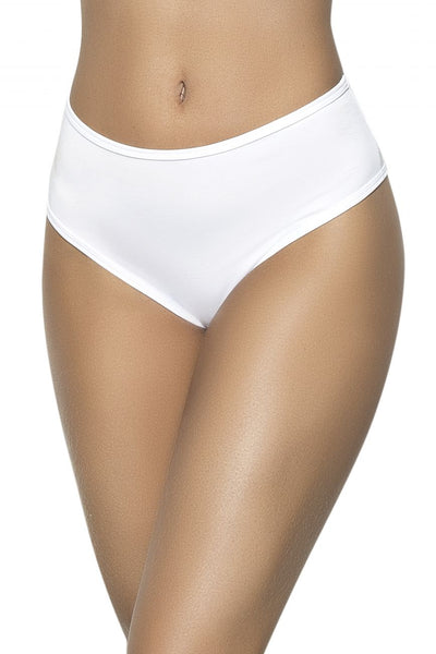 High Waist Ruched Back Panty Color White