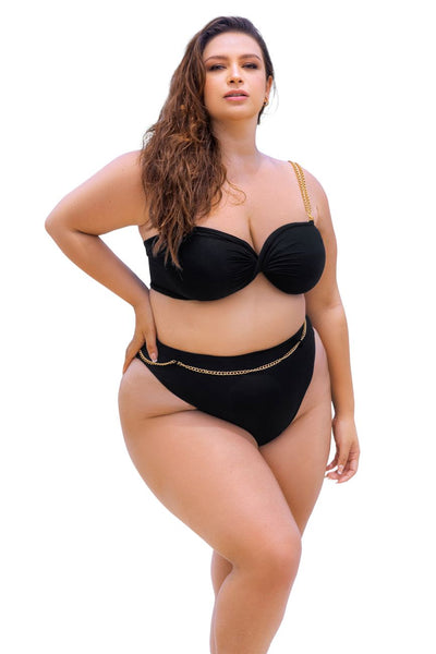 Two Piece Swimsuit Color Black