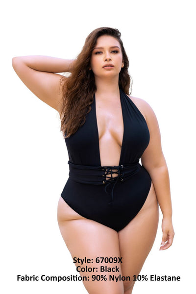 One Piece Swimsuit Color Black