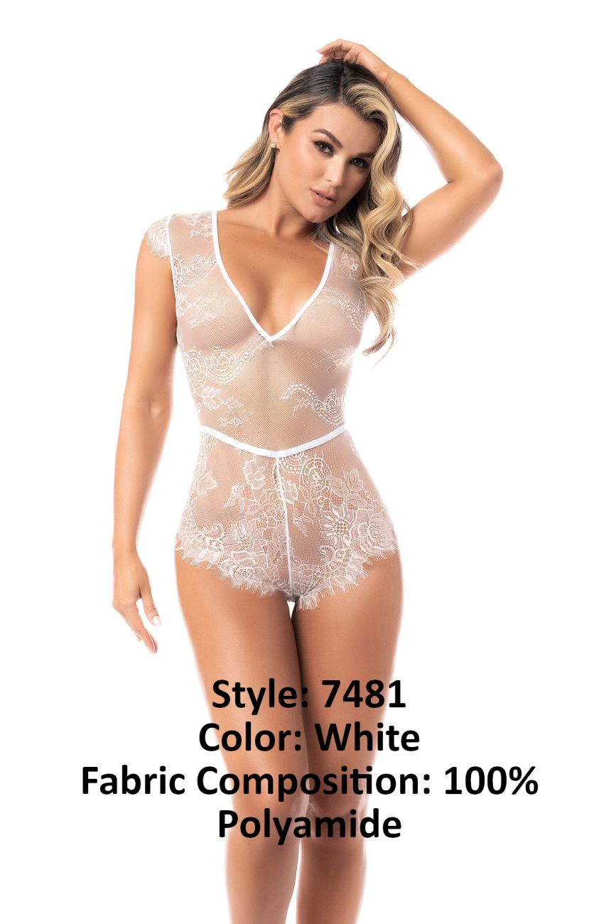 Romper-Babydoll Color White