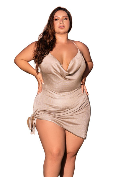 Beach Dress Cover Up Color Shimmery Mocha