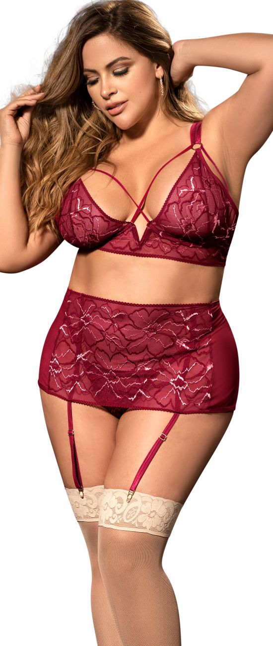 Three Piece Set Color Burgundy