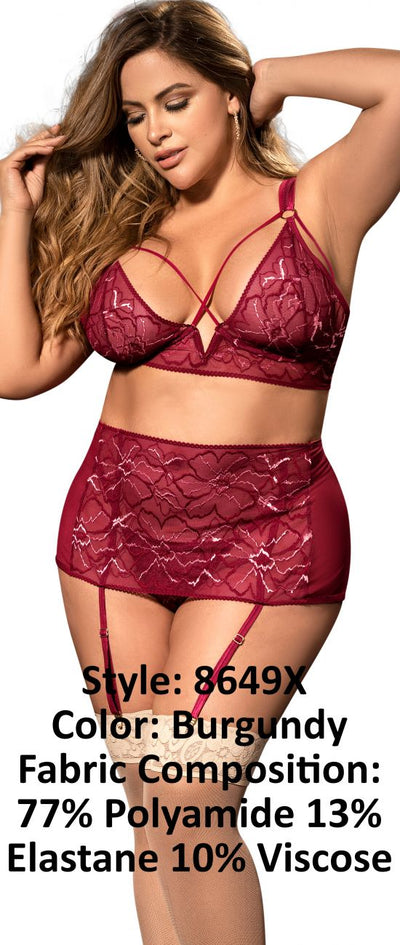 Three Piece Set Color Burgundy