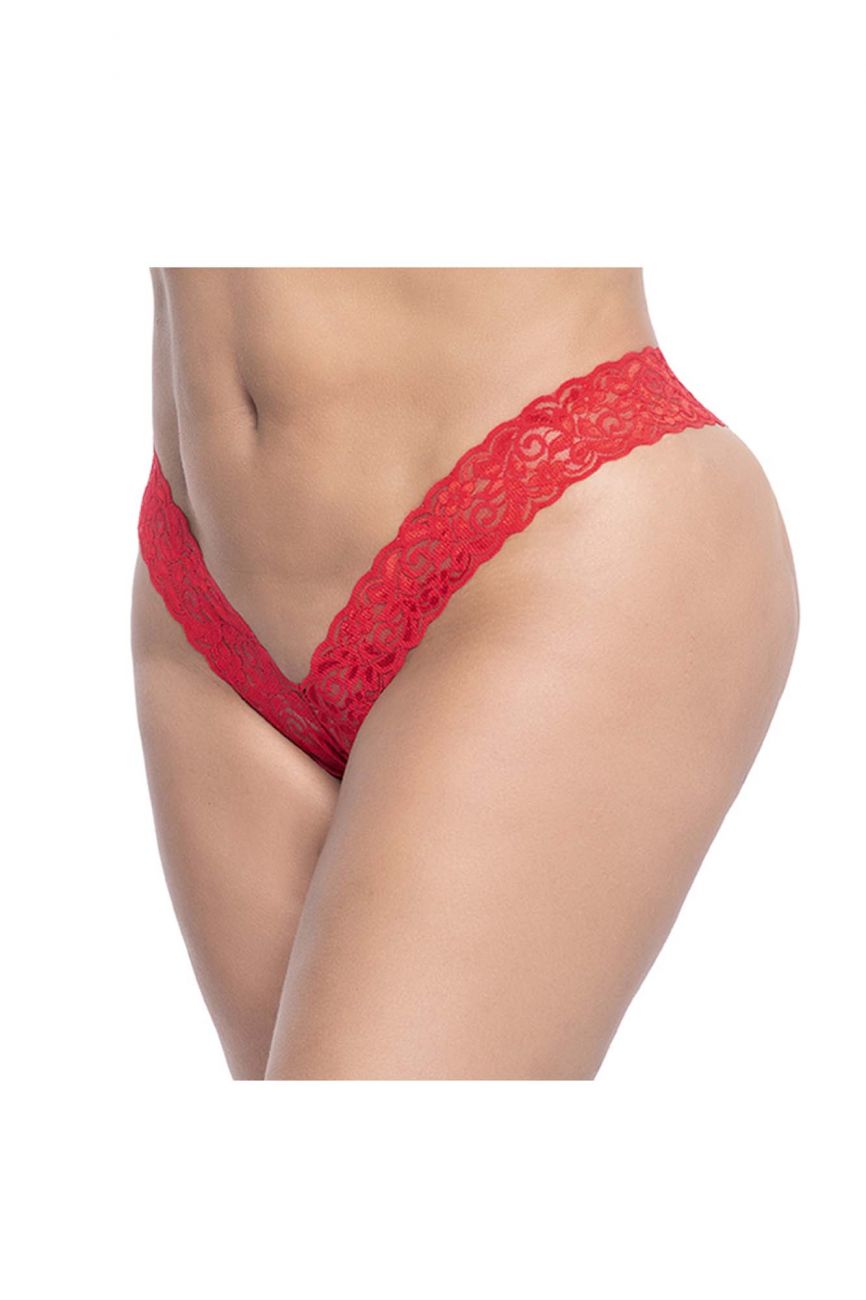 Lace Boyshort Color Red