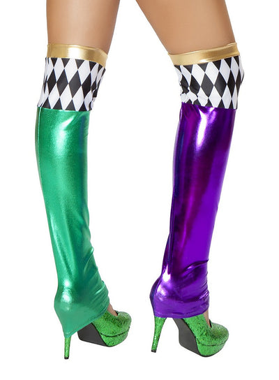 Green/Purple Jester Leggings