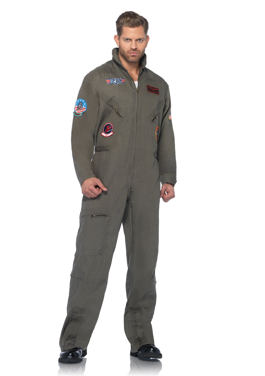 Top Gun Men's Flight Suit,zipper Front Flight Suit