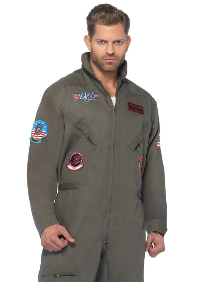Top Gun Men's Flight Suit,zipper Front Flight Suit