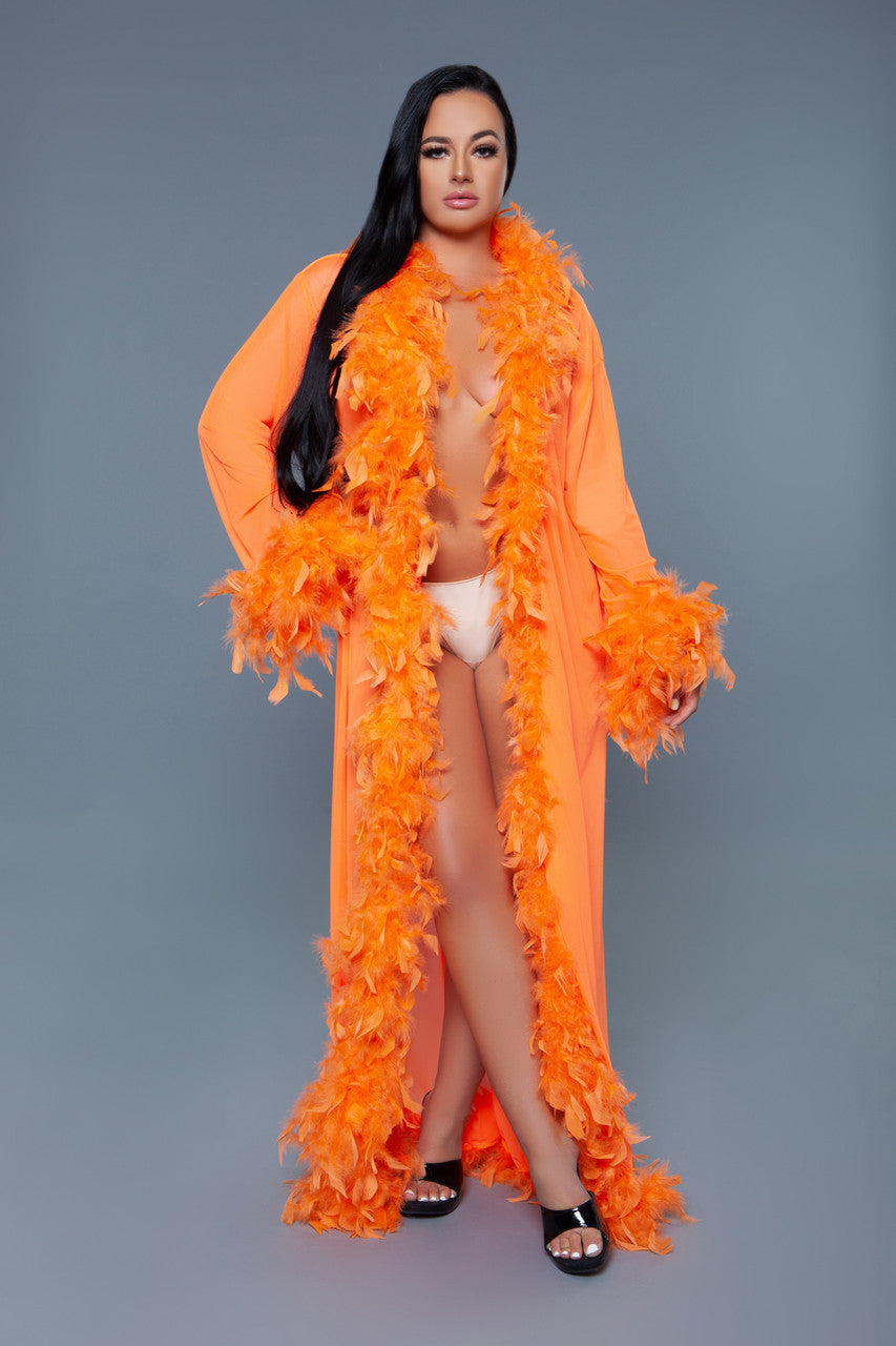 Glamour Robe Neon Orange