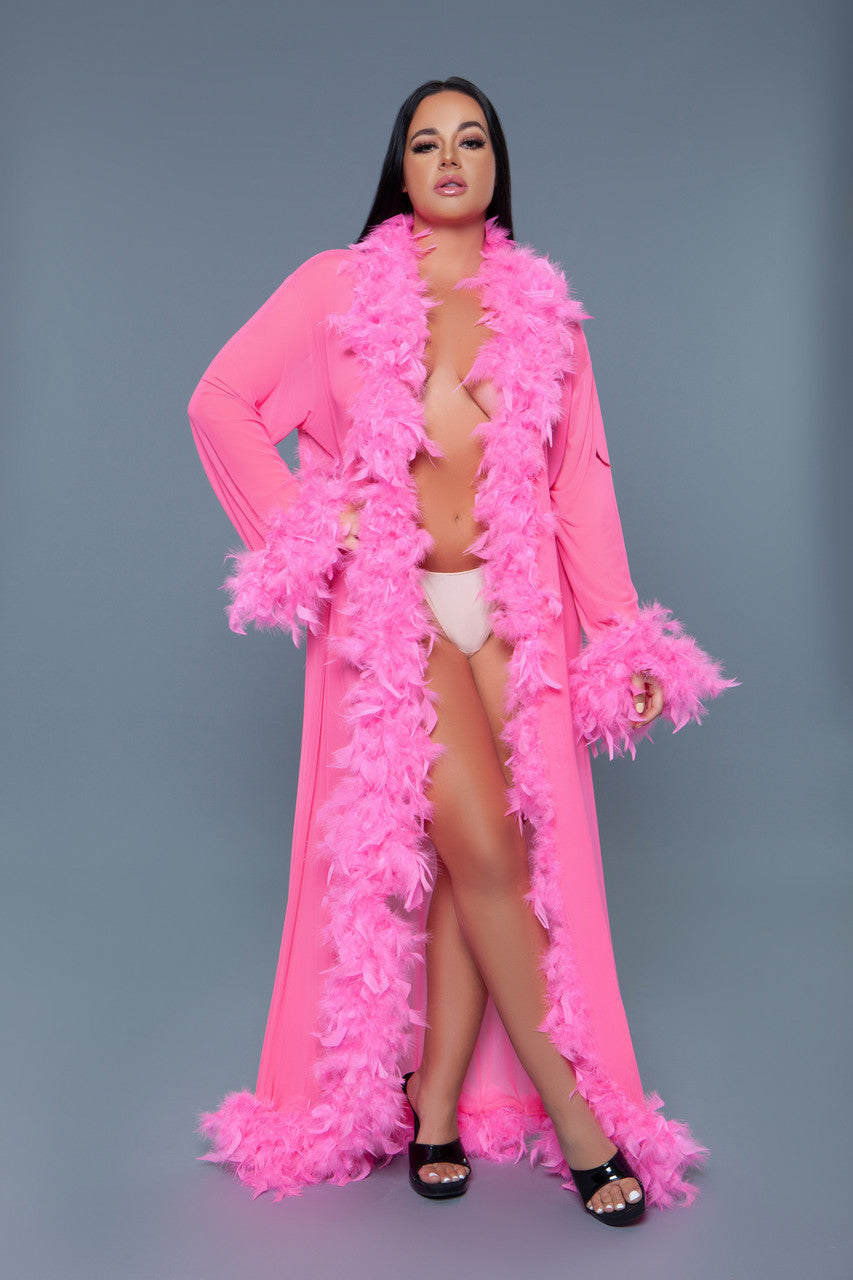 Glamour Robe Neon Pink