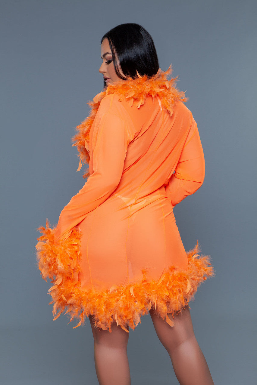Lux Robe Neon Orange