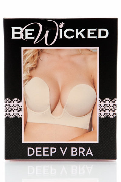 Deep V Bra - Nude