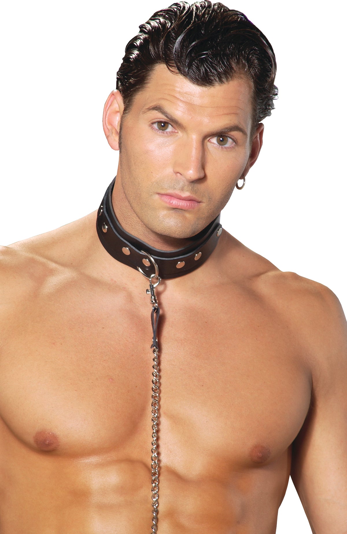 Leather Collar With O Ring